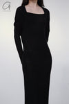 Marc Le Bihan Shoulder Fastest Long -sleeved Dress 2865 Black